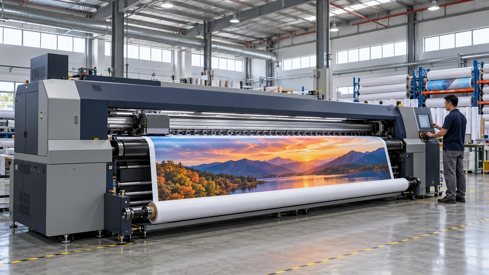 Wide-format printing illustration